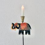 50er jaren Indiaase olifant-kandelaar op drie-poot, Ophalen of Verzenden