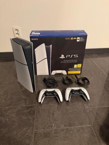 Playstation 5 slim digital | 2 controllers | accessoires