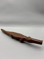 Vintage houten krokodil handwerk, Antiek en Kunst, Ophalen of Verzenden