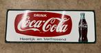 Heel mooi emaille bord reclamebord Coca Cola 1960 Origineel, Antiek en Kunst, Antiek | Emaille, Ophalen of Verzenden