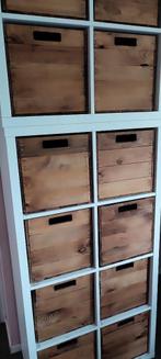 Kallax kast wit 12 vakken bestaande uit twee kasten, Ophalen, Zo goed als nieuw, 25 tot 50 cm, Minder dan 100 cm