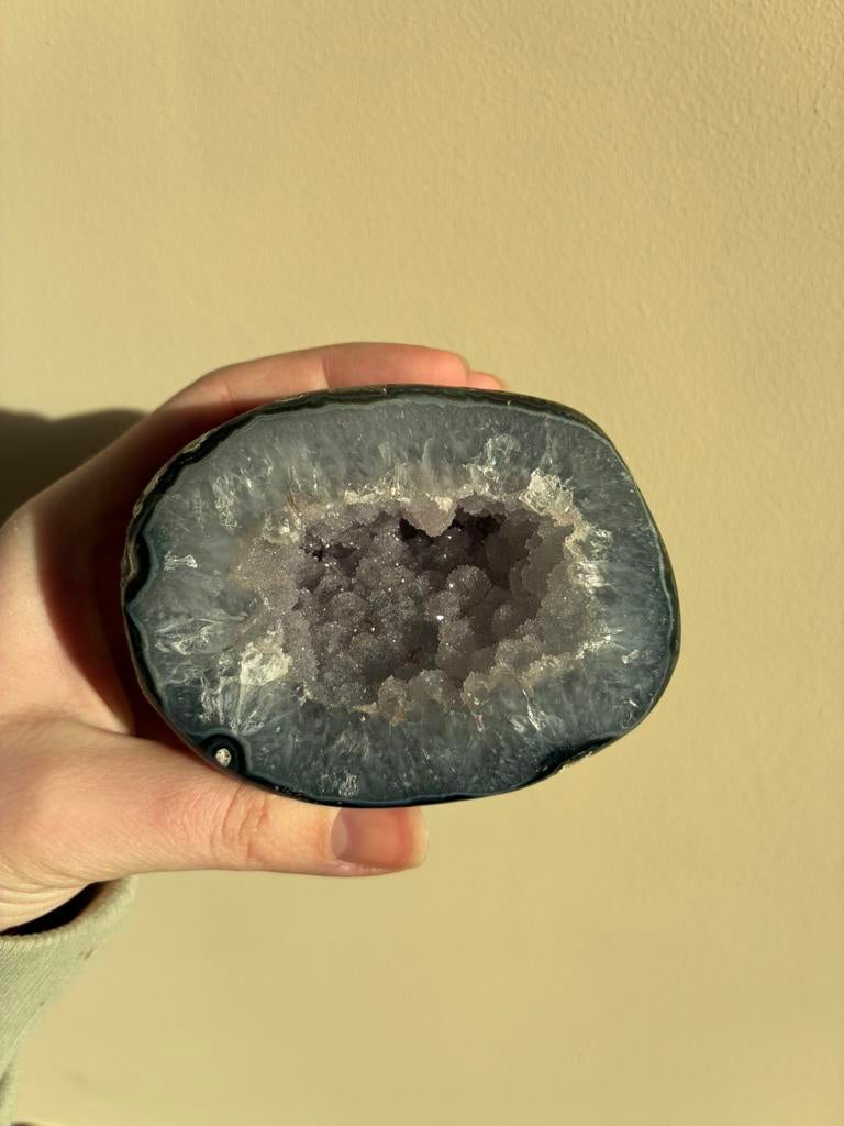 Amethist geode, Sieraden, Tassen en Uiterlijk, Edelstenen, Zo goed als nieuw, Ophalen of Verzenden