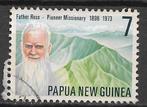 Papua & New Guinea 1976 Father Ross religie geloof missie, Verzenden, Gestempeld