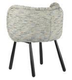 Panda Arm Chair Blue de Coco – Eetkamerstoelen met Karakter, Blauw, Japandi, Hotel Chique, Modern, Ophalen of Verzenden, Metaal