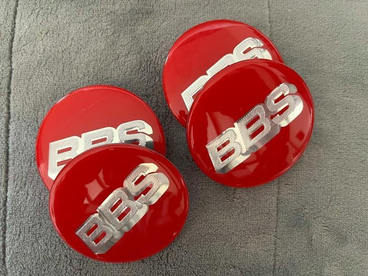 4X BBS EMBLEEM VOOR RM EN RS VELGEN BUITEN MAAT 70MM, Auto diversen, Wieldoppen, Nieuw, Ophalen of Verzenden