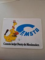 1910 Cemsto Reclam Sticker  Dusty de Mooimaker Vintage, Ophalen of Verzenden, Overige typen