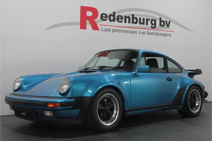 Porsche 911 3.3 Turbo Coupé - Matching numbers - EU gelever, Auto's, Oldtimers, Bedrijf, Te koop, Elektrische buitenspiegels, Lederen bekleding