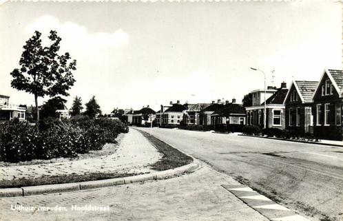 Uithuizermeeden, Hoofdstraat - ongelopen, Verzamelen, Ansichtkaarten | Nederland, Ongelopen, 1920 tot 1940, Ophalen of Verzenden