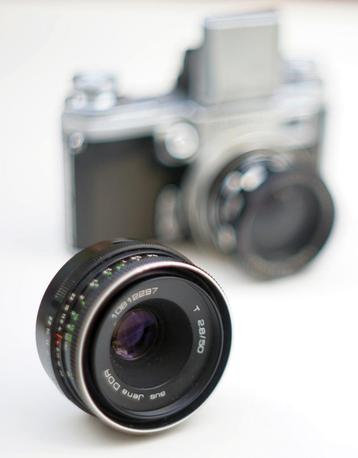 Carl Zeiss Jena Tessar 50mm f2.8 M42 (met Manual schakelaar) beschikbaar voor biedingen