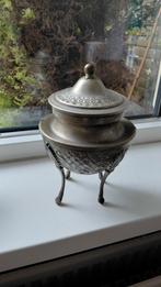 Antieke Tinnen Suikerpot met Deksel, Antiek en Kunst, Antiek | Tin, Ophalen of Verzenden
