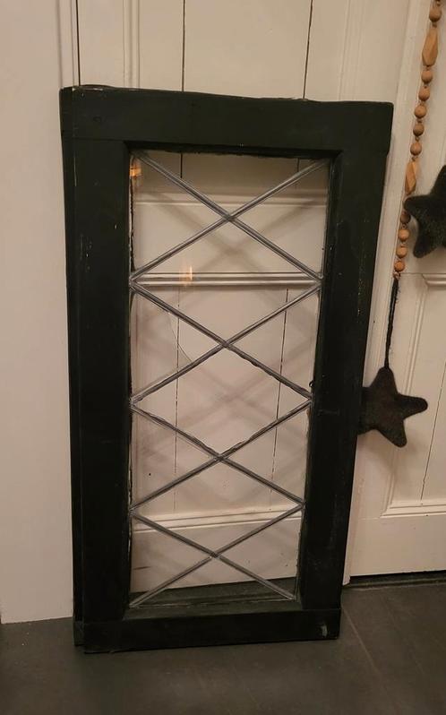 Prachtige glas in loodraam, Doe-het-zelf en Verbouw, Glas en Ramen, Gebruikt, Minder dan 80 cm, 80 tot 120 cm, Glas in lood, Ophalen