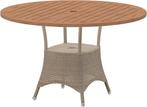 2x Cane-Line Lansing Table 120cm –Taupe/Teak Buiten eettafel, Ophalen, Gebruikt, Rechthoekig, Teakhout