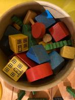 Bonte Houten Speelgoed Blokken - Bouwplezier!, Ophalen of Verzenden, Gebruikt, Overige merken