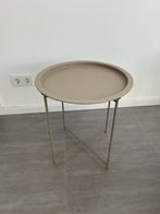Bijzettafeltje, Huis en Inrichting, Tafels | Bijzettafels, 45 tot 60 cm, Minder dan 55 cm, Metaal of Aluminium, Rond