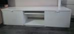 BYÅS Tv-meubel hoogglans wit 160cm, Ophalen, Kunststof, 150 tot 200 cm, Zo goed als nieuw