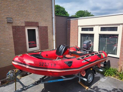 Zodiac Futura met 30 PK Yamaha en trailer - VAARKLAAR, Watersport en Boten, Rubberboten, Gebruikt, Zodiac, Overige materialen