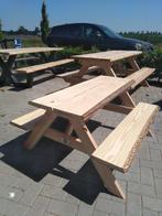 Picknicktafel, Ophalen, Nieuw, Rechthoekig, Hout