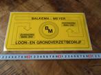 sticker Zuidhorn Feerwerd  BALKEMA - MEYER Loon- en grondver, Ophalen, Zo goed als nieuw, Sticker