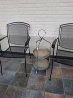 Hoge, metalen grote Etagére ook leuk als bijzettafeltje?, Ophalen, Zo goed als nieuw