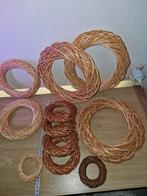 hobby materiaal 11 x krans van groot naar klein partij riet, Ophalen of Verzenden, Nieuw, Materiaal