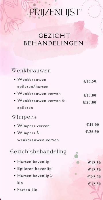 Wenkbrauw en wimper stylist beschikbaar voor biedingen