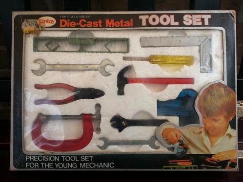 Vintage Lintoy Die-Cast Metaal, Tool Set, Kinderen en Baby's, Speelgoed | Educatief en Creatief, Nieuw, Bouwen, Ophalen of Verzenden