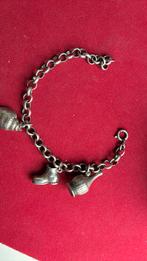 Oude zilver bedelarmband 18 cm 2 e gehalte 835, Ophalen of Verzenden, Gebruikt, Zilver, Zilver