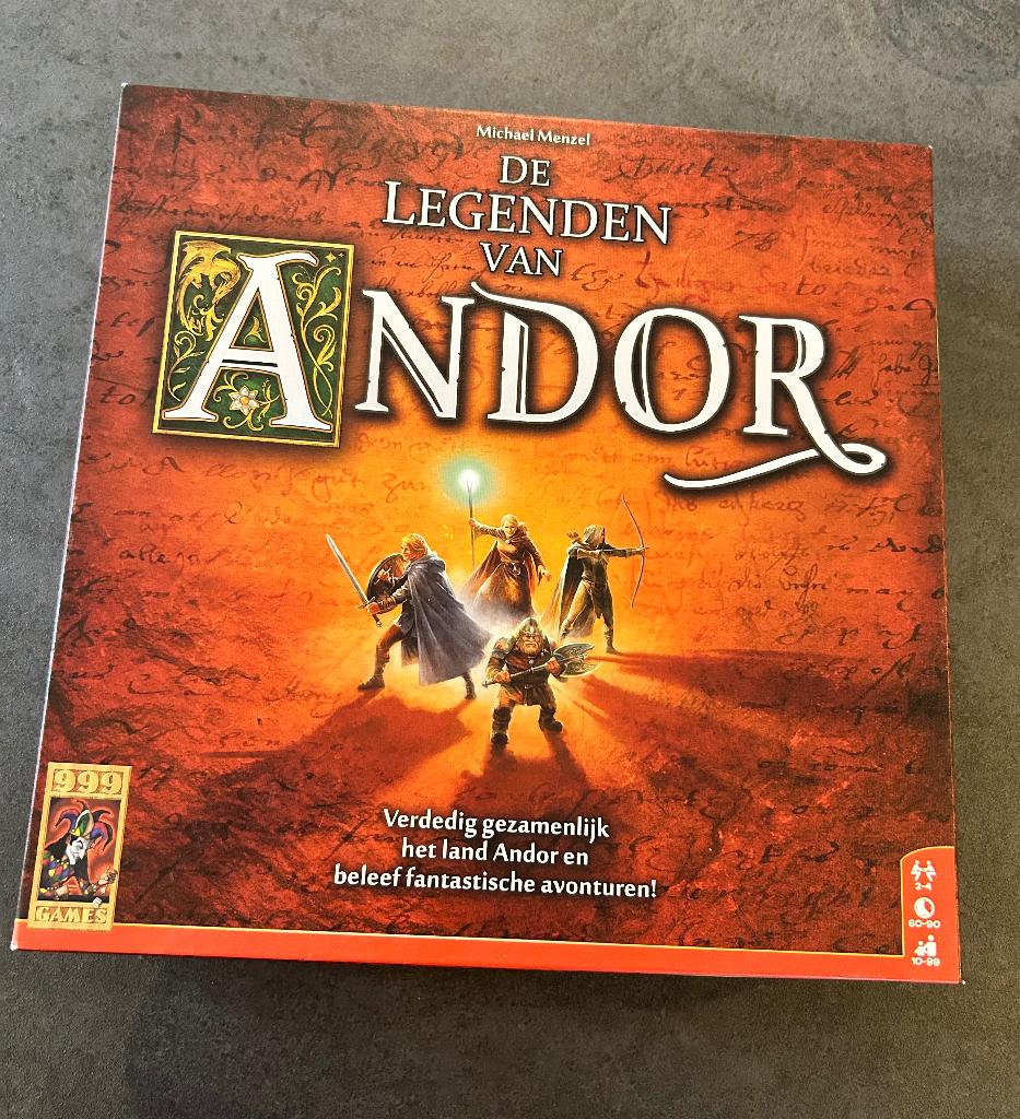 De legenden van Andor, Hobby en Vrije tijd, Gezelschapsspellen | Bordspellen, Een of twee spelers, Ophalen of Verzenden, Zo goed als nieuw