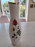 Vaas Efchenbach met roos, Antiek en Kunst, Antiek | Servies compleet, Ophalen of Verzenden