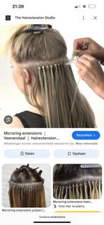 Micro extentions, Ophalen of Verzenden, Zo goed als nieuw, Pruik of Haarverlenging