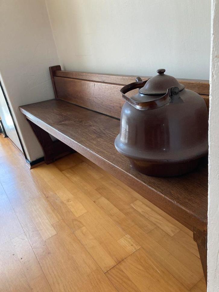 Kloosterbank/ kerkbank uit het Klein siminarie uit Apeldoorn, Antiek en Kunst, Antiek | Meubels | Stoelen en Banken, Ophalen