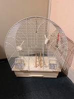 Retro (90's) parkietenkooi, Dieren en Toebehoren, Vogels | Hokken en Kooien, Ophalen, Metaal, Vogelkooi