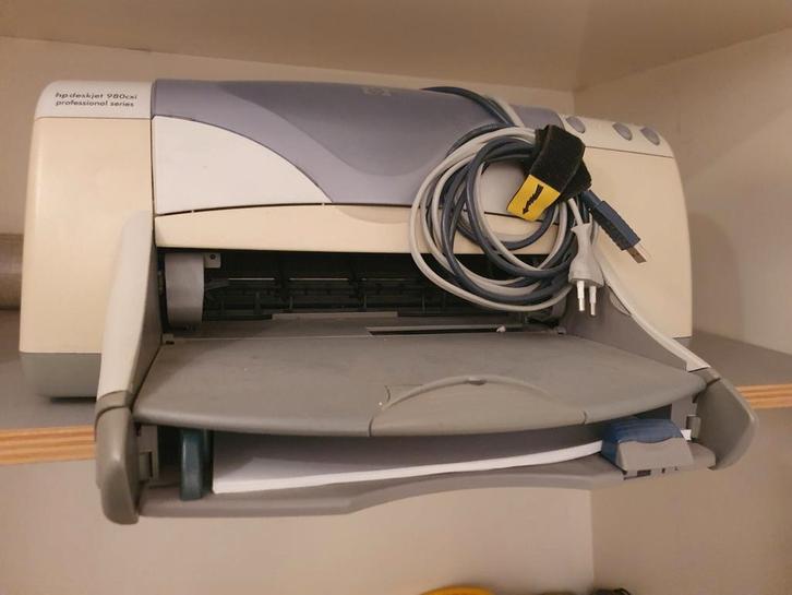 HP Deskjet 980cxi Printer - Gebruikt, Computers en Software, Printers, Gebruikt, Printer, Inkjetprinter, Kleur printen, Zwart-en-wit printen