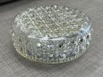 Vintage plafondlamp, decoratief glas E14, Ophalen of Verzenden, Gebruikt, Glas, Vintage
