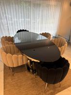 Eetafel en 6 stoelen, Huis en Inrichting, Tafels | Salontafels, Ophalen, 100 tot 150 cm, 200 cm of meer, Zo goed als nieuw