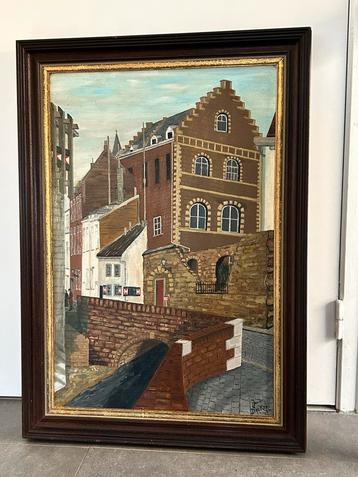 Jean Deckers - Olieverf Schilderij - Ingelijst beschikbaar voor biedingen