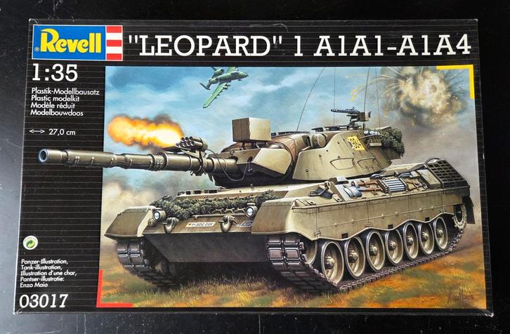 Revell "Leopard" 1 A1A1-A1A4 1:35, Hobby en Vrije tijd, Modelbouw | Auto's en Voertuigen, Zo goed als nieuw, Tank, 1:32 tot 1:50