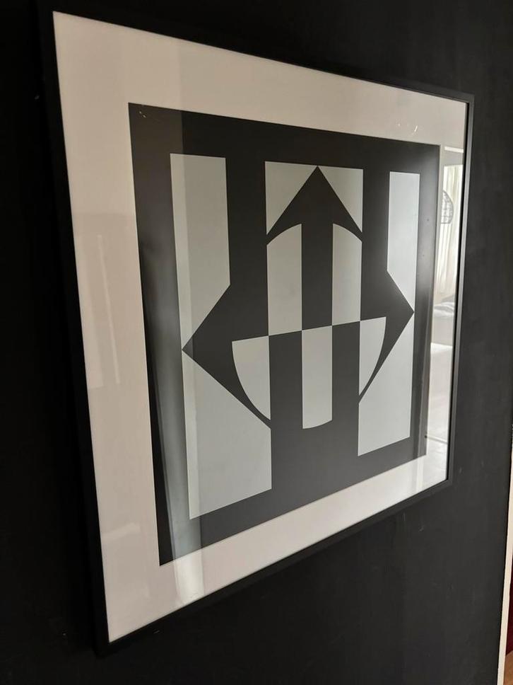 Cyril Lixenberg Zeefdruk - Gesigneerd & Ingelijst, Antiek en Kunst, Kunst | Etsen en Gravures, Ophalen of Verzenden