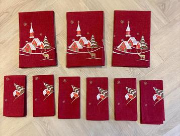 3 mooie tafellopers en 6 servetten NIEUW beschikbaar voor biedingen