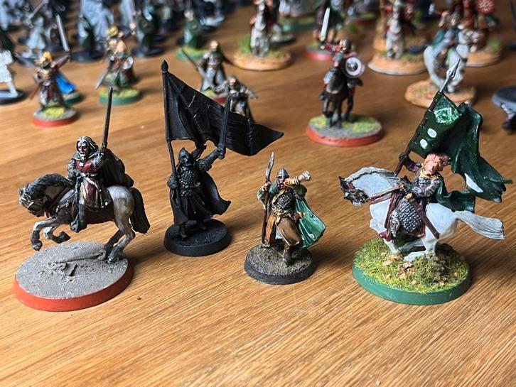 Compleet Rohan leger MESBG, Hobby en Vrije tijd, Wargaming, Gebruikt, Lord of the Rings, Figuurtje(s), Ophalen of Verzenden