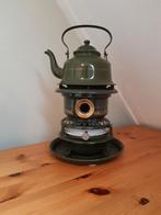 Petroleumstel/petroleum stel1 pits met lont en met keteltje, Ophalen of Verzenden