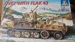 Italeri SWS with FLAK 43 370 1/35, Hobby en Vrije tijd, Modelbouw | Auto's en Voertuigen, Tank, Italeri, 1:32 tot 1:50, Nieuw