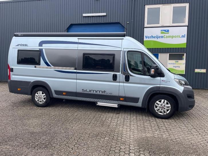 Possl Summit 640, LENGTEBEDDEN en AUTOMAAT, in unieke staat!, Caravans en Kamperen, Campers, Bedrijf, tot en met 3, Buscamper of Camperbus