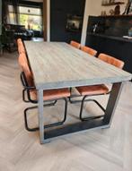 Eetkamer tafel uit de Pronto wonen serie Alesio, Ophalen, 200 cm of meer, 50 tot 100 cm, Vijf personen of meer