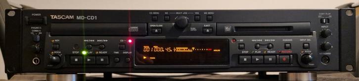 TASCAM MD-CD1 CD,-R,-RW Player-MD Recorder (+ XLR in/out), Audio, Tv en Foto, Professionele Audio-, Tv- en Video-apparatuur, Gebruikt