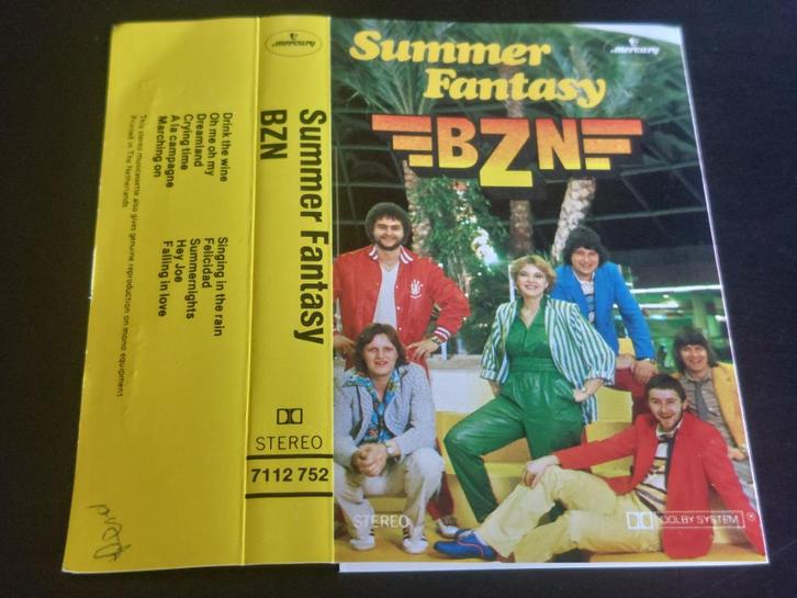 BZN - SUMMER FANTASY (CASSETTEBANDJE), Cd's en Dvd's, Cassettebandjes, Zo goed als nieuw, Origineel, Pop, 1 bandje, Ophalen of Verzenden