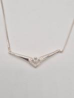 Prachtige Zilveren ketting 925, Met hanger, Verzenden, Zo goed als nieuw, Zilver
