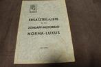 Zündapp Norma Luxus 1953 motorrad ersatzteil liste, Verzenden, Overige merken