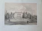 07/ Zeist Heerenwegen Buitenplaats Litho  Zeldzaam 1833, Ophalen of Verzenden