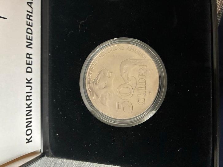 Zilveren 50 Gulden 1782-1982 Set zilver dollar, Postzegels en Munten, Munten | Nederland, Setje, 50 gulden, Koningin Beatrix, Zilver